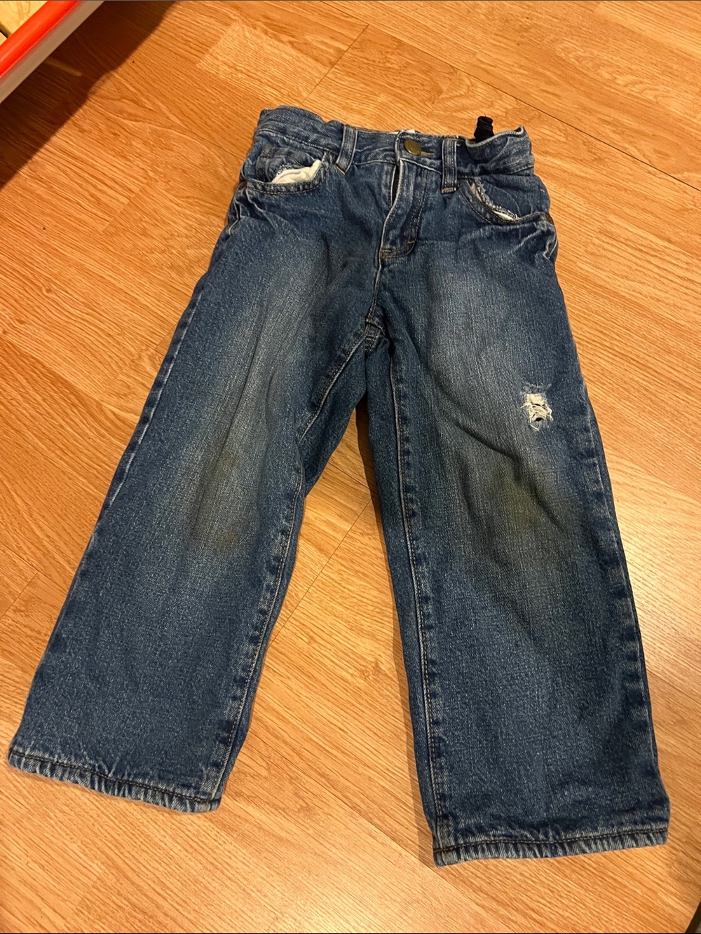 Old Navy Blue Boys Denim Jeans with Knee Distress